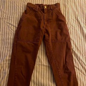 Big Bud Press XS fudgesicle brown pencil pants